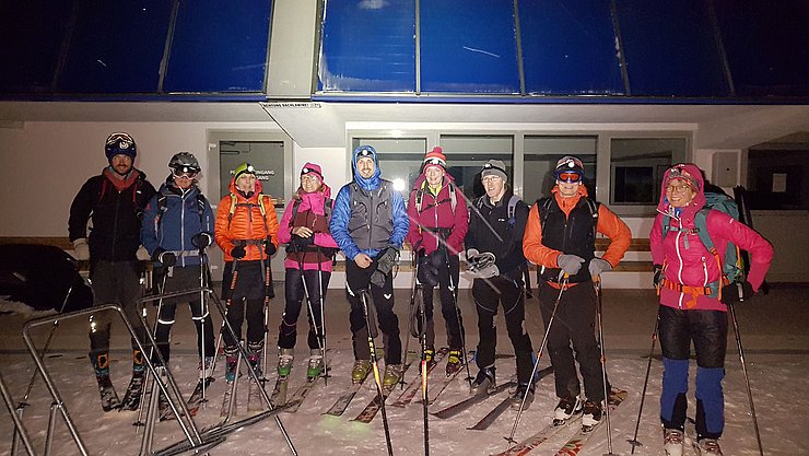 Sportvereinigung der Tiroler Landesbediensteten - Vollmondskitour Hoadl am 21.01.2019