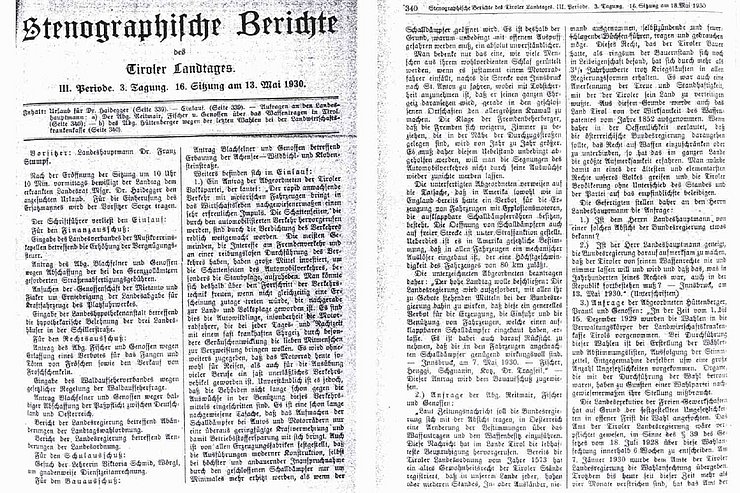 Zeitungsausschnitt betr. Verkehrsprobleme
