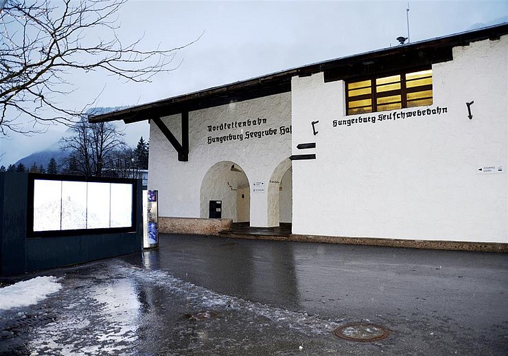 Außenansicht des "Kleinen Seilbahnmuseums" in "Innsbruck"