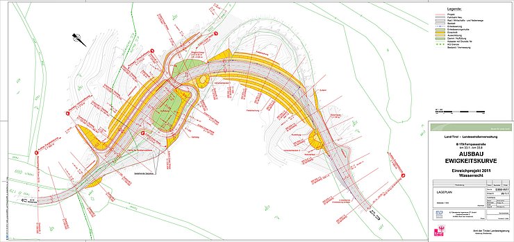 Ewigkeitskurve Lageplan