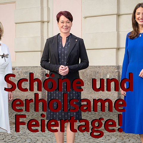 Das Landtagspräsidium wünscht schöne Feiertage