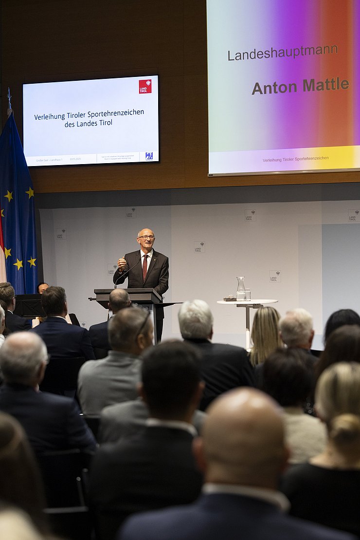 © Land Tirol/W9 Mario Webhofer Impressionen Festakt Verleihung Tiroler Sportehrenzeichen 03. November 2025