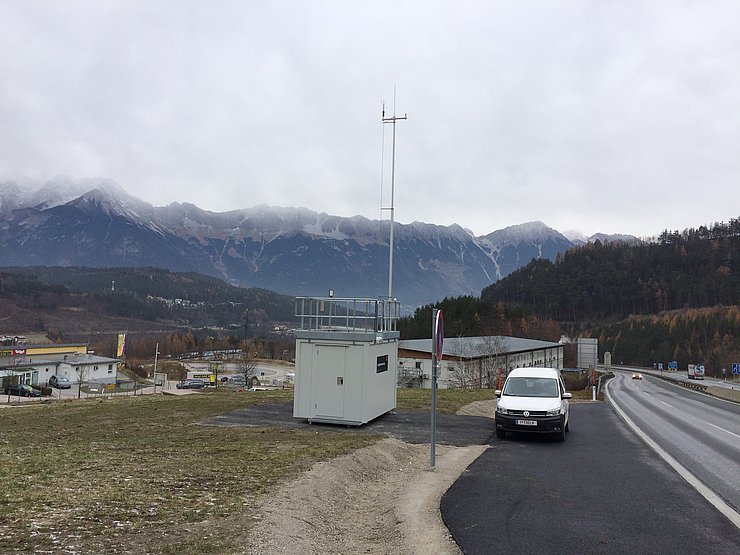 Messstelle Vill / Zenzenhof A13 (Blickrichtung Norden)