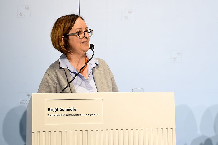 Birgit Scheidle am Rednerpult