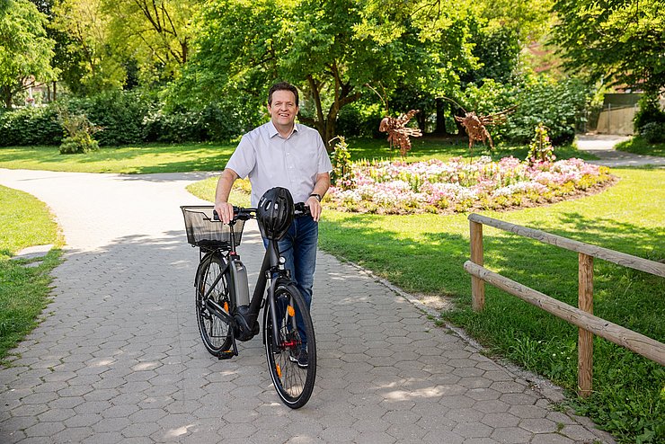 Zumtobel mit Fahrrad