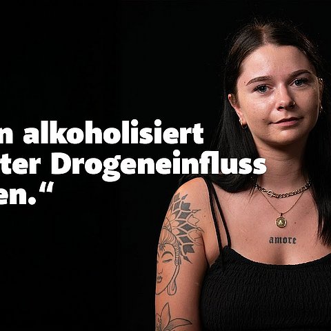 „Ich bin alkoholisiert und unter Drogeneinfluss gefahren."