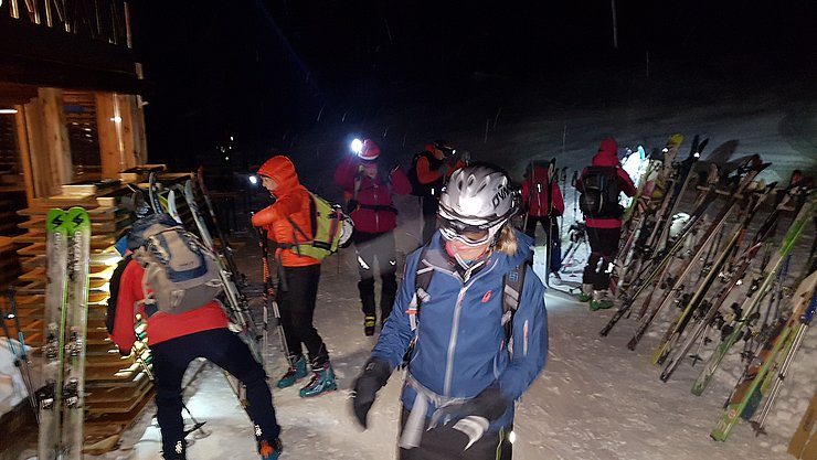 Sportvereinigung der Tiroler Landesbediensteten - Vollmondskitour Hoadl am 21.01.2019