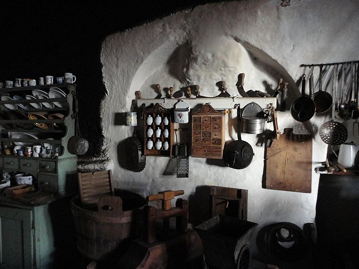Rauchküche im "Heimatmuseum Pfunds"