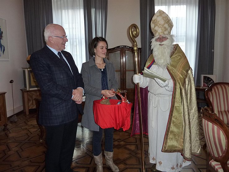 © Land Tirol/Landtagsdirektion Nikolaus beim Landtagspräsidenten