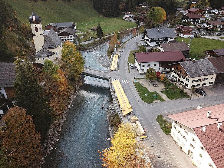 Abbruch der alten Brücke am 18 und 19.10.2018