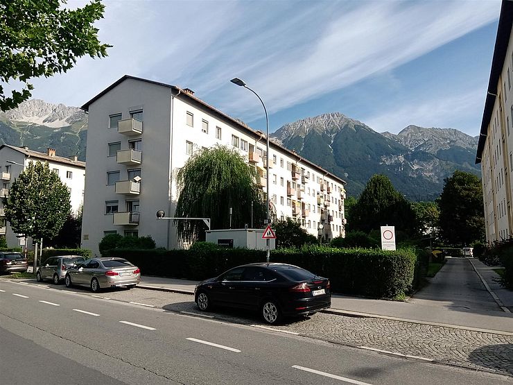 Messstelle Innsbruck / Andechsstrasse Blickrichtung Norden