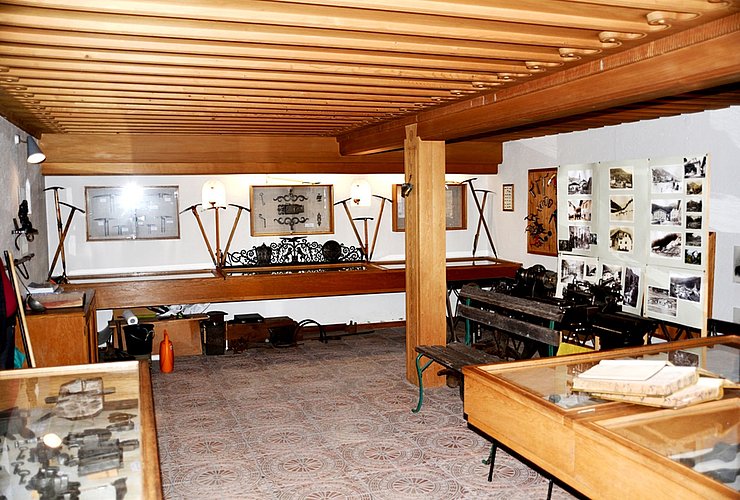 Blick in die Austellung des "Schmiedemuseums"