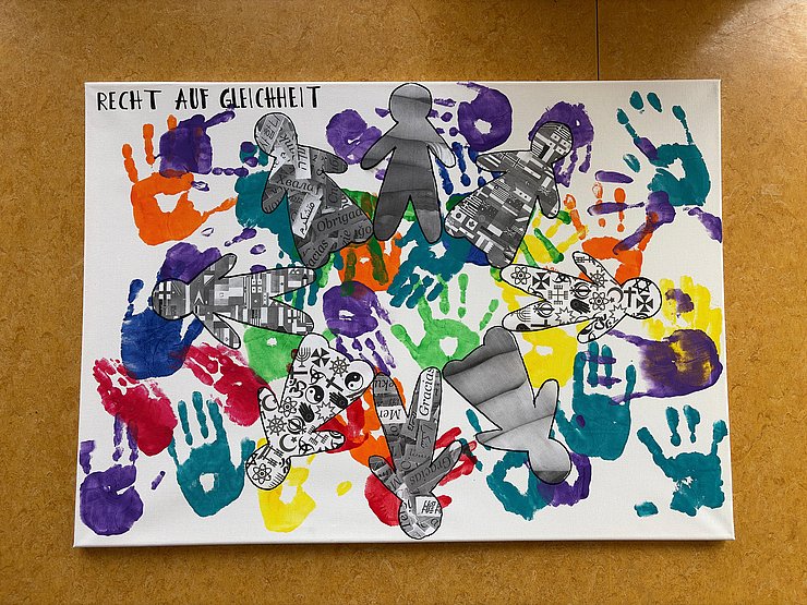 Collage zum Thema "Recht auf Gleichheit"