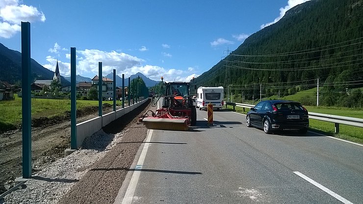 Sockelelemente Lärmschutzwand Bichlbach