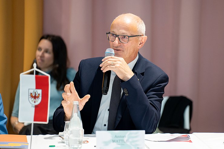 © Land Steiermark/Binder Landeshauptmann Anton Mattle bei der LandeskulturreferentInnenkonferenz in Graz.