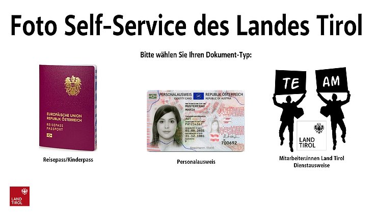 Startseite des Foto-Self-Service