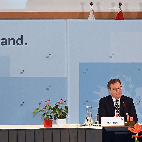 Pressekonferenz, LH Günther Platter, Health Hub Tirol