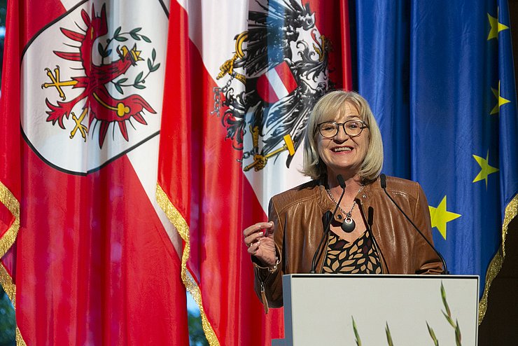 Kulturlandesrätin Beate Palfrader bei ihrer Ansprache 