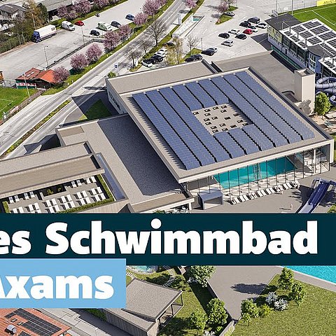 Neues Schwimmbad in Axams.