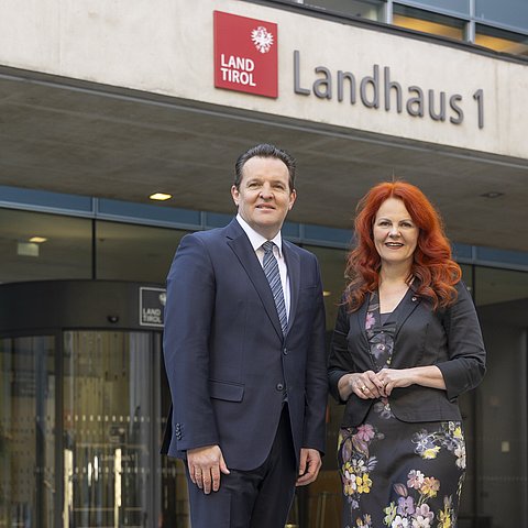 LR René Zumtobel und LRin Cornelia Hagele