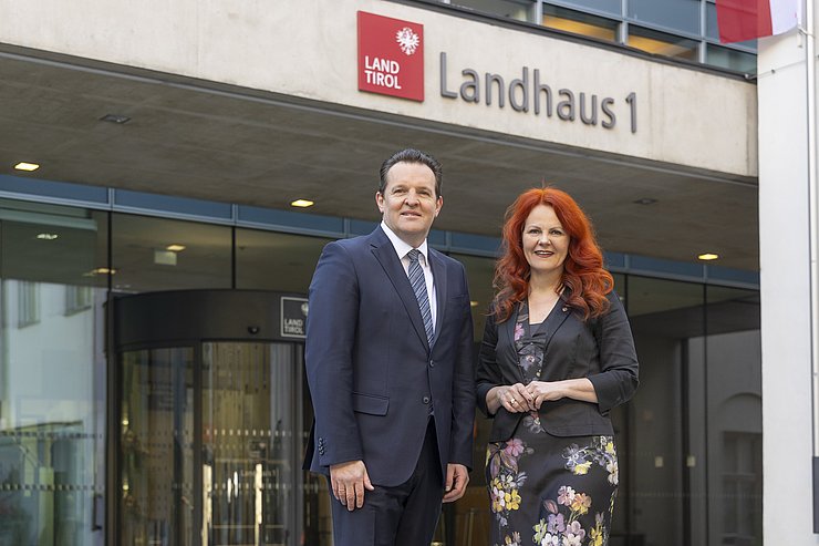 LR René Zumtobel und LRin Cornelia Hagele