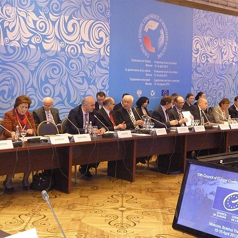 Kongresspräsident van Staa am Präsidium der Kulturministerkonferenz in Moskau