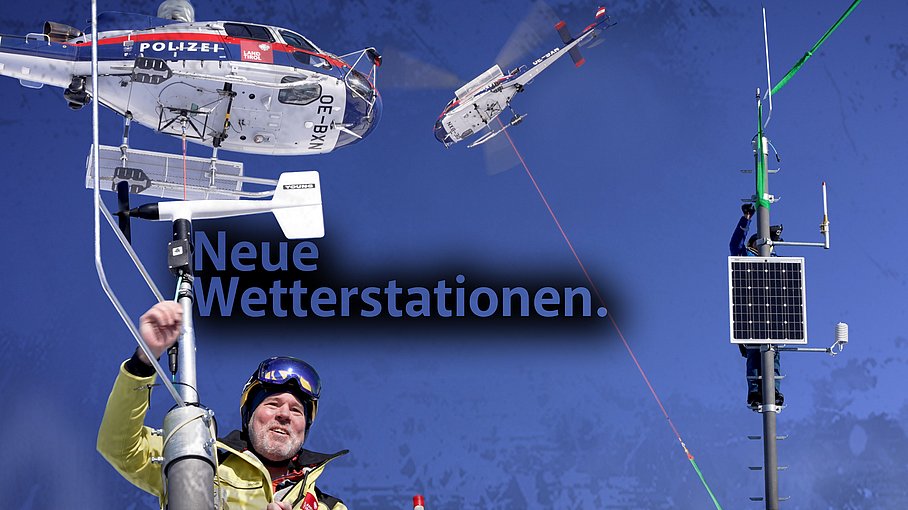 Neue Wetterstationen montiert.