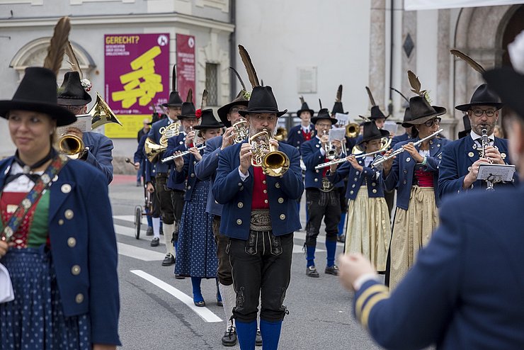 Musikalisch durchgeführt wurde der Landesübliche Empfang von der Musikkapelle Tulfes. 