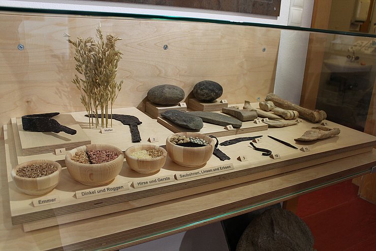Blick in die Ausstellung des "Rätermuseum Hohe Birga"