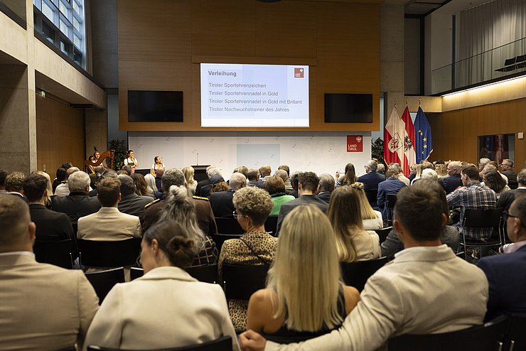 © Land Tirol / Mario Webhofer Impressionen Festakt Verleihung Tiroler Sportehrenzeichen 24. September 2024