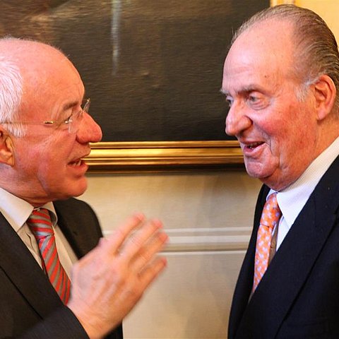LTP van Staa im Gespräch mit König Juan Carlos I von Spanien