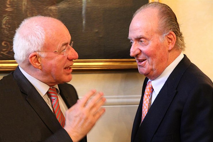 LTP van Staa im Gespräch mit König Juan Carlos I von Spanien