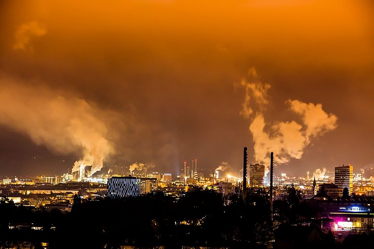 Österreich, Linz, Industriegebiet