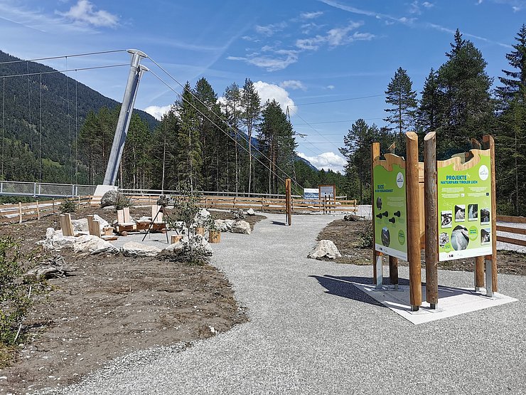 Besucherplatz Hängebrücke Forchach