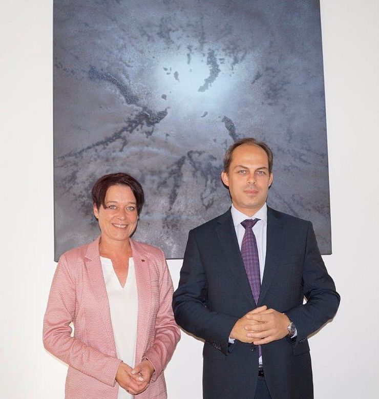v.l.: LTPin Sonja Ledl-Rossmann mit dem türkischen Generalkonsul in Salzburg Berkan Pazarci