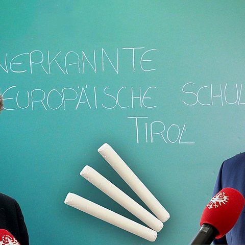 Anerkannte Europäische Schule; BM Polaschek, LH Platter