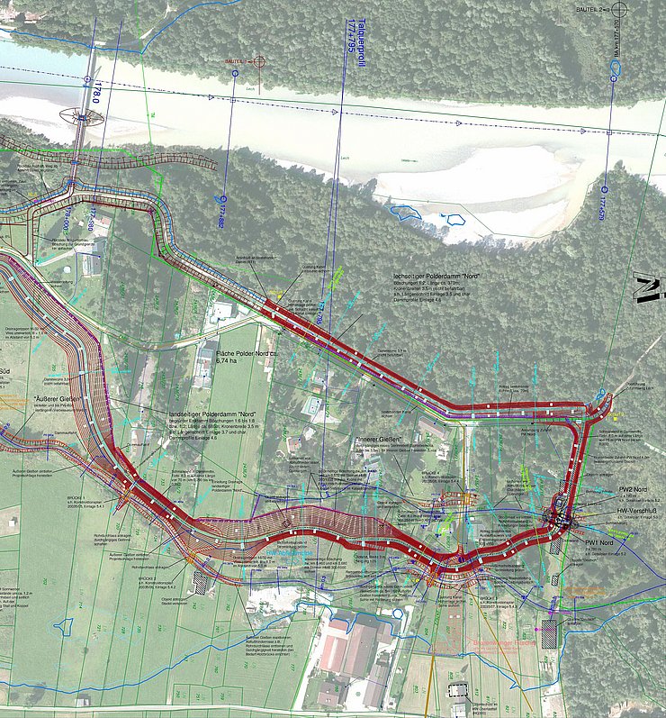 Lageplan Abschnitt 1 - Polder Nord