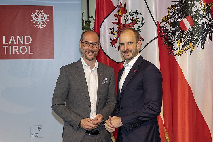 Gemeinsames Foto von Landesrat Gerber und Staatssekretär Tursky