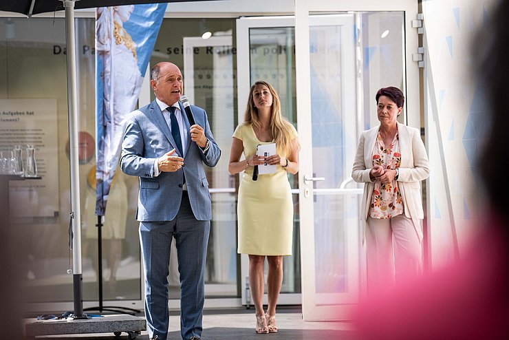 NRP Sobotka und LTPin Ledl-Rossmann bei der Eröffnung