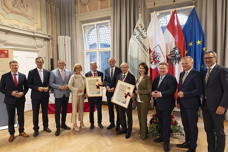 © Land Tirol/Sedlak Gruppenfoto mit den österreichischen Landeshauptleuten und dem Landeshauptmann von Südtirol.