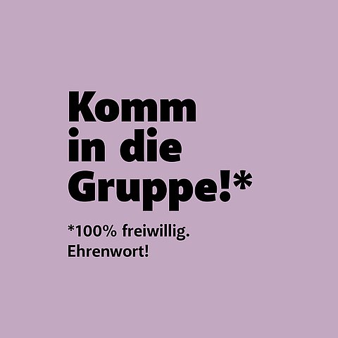 Komm in die Gruppe