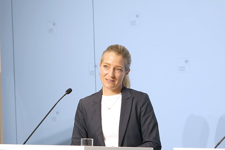 Andrea Laske am Redepult