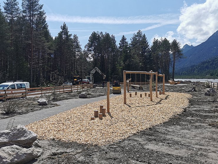 Besucherplatz Hängebrücke Forchach