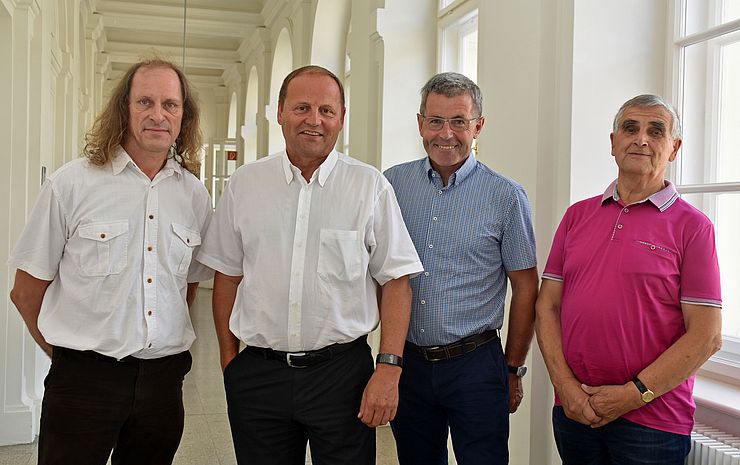 (von li): Geschäftsführer Gabor Gunda, Neo-Präsident LHStv Josef Geisler, Vizepräsident Anton Steixner und der ehemalige Vizepräsident Wolfgang Rundl.