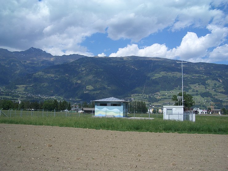 Messstelle Lienz / Tiefbrunnen Blickrichtung Norden