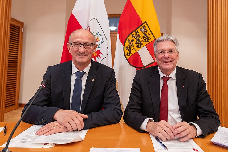 AUT, Lienz, Gemeinsames Treffen der Regierungen von Tirol und Kärnten