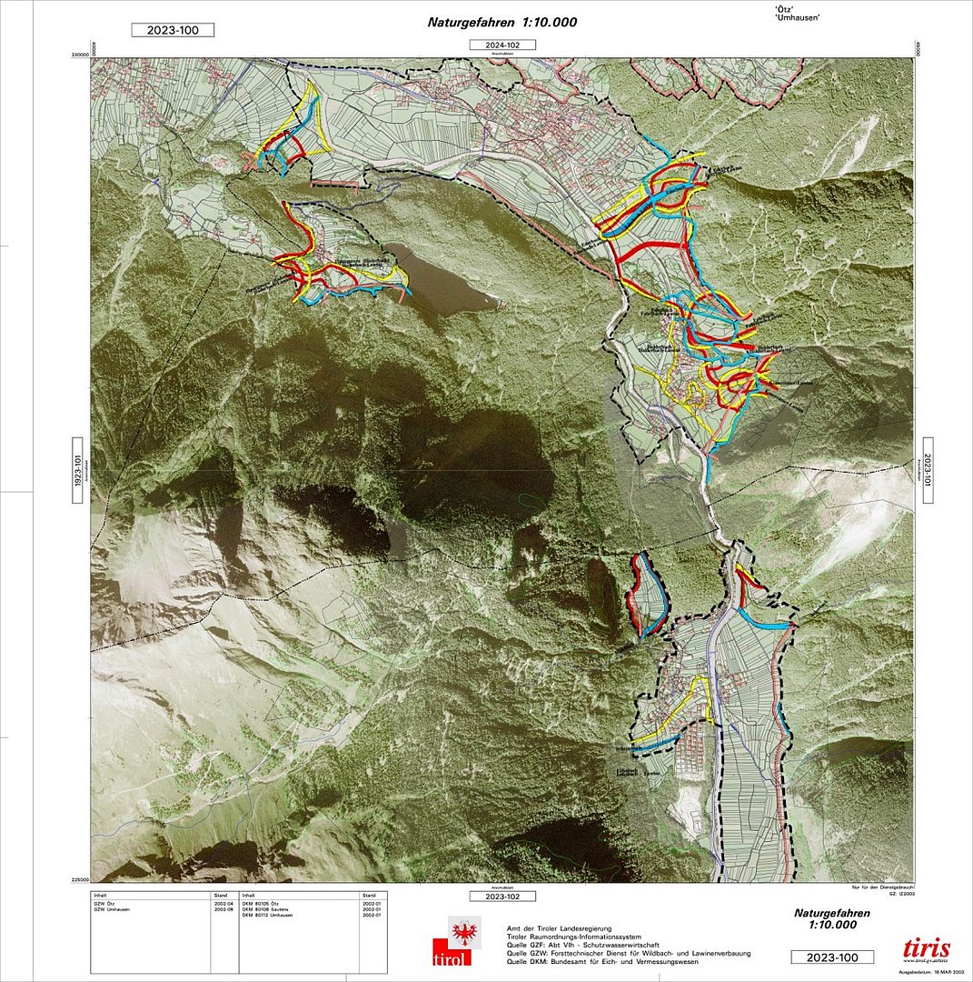Schutzwaldinfos für Gemeinden Land Tirol