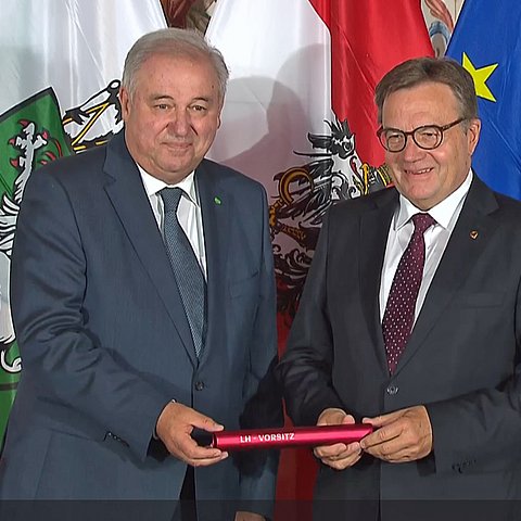 Steiermarks Landeshauptmann Hermann Schützenhöfer an Tirols Landeshauptmann Günther Platter