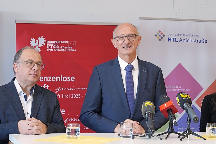 © Land Tirol/Reiter Mattle beim Sprechen