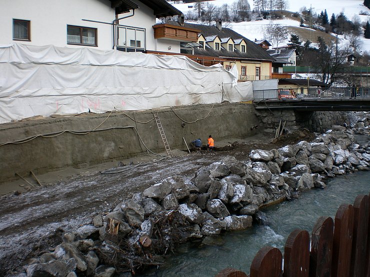 Herstellung Spritzbetonsicherung